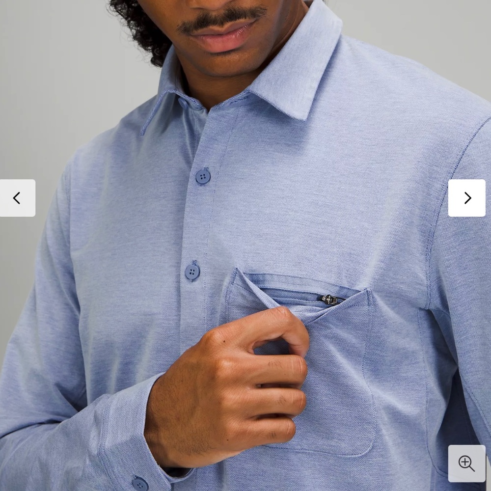 Lululemon Commission Long Sleeve Shirt Harbor Blue